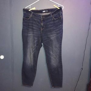 old navy high rise rockstar super skinny (plus)